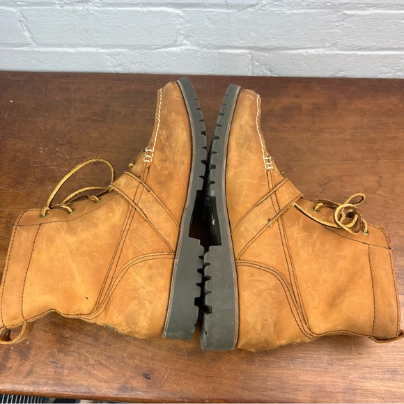 Polo Ralph Lauren Boots Men's 11D Brown Leather Lace Up Buckle Ranger Redmond - Picture 10 of 12